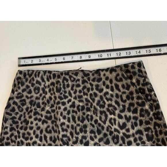 Cabi Skirt Womens Leopard Animal Print Pencil Size 6 S Tan Black Stretch Career - Picture 9 of 11